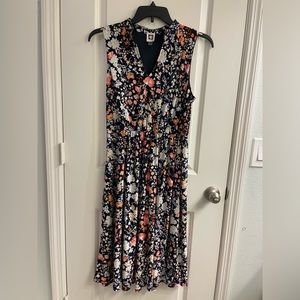 Anne Klein Navy Floral Dress